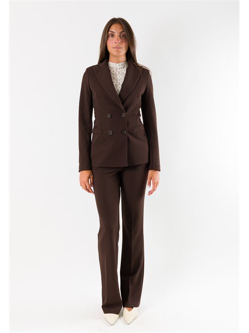 Tailleur donna elegante stretch AI26711 MESANGE | AI26711MORO