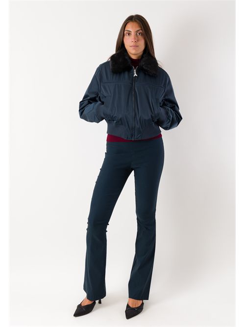 Giubbino bomber con collo eco-pelliccia 8O0052 PATRIZIA PEPE | 8O0052C7997CB23