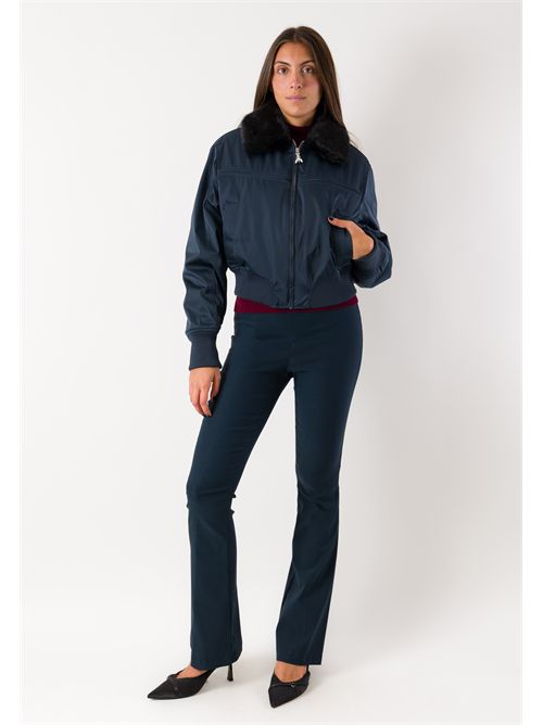 Giubbino bomber con collo eco-pelliccia 8O0052 PATRIZIA PEPE | 8O0052C7997CB23