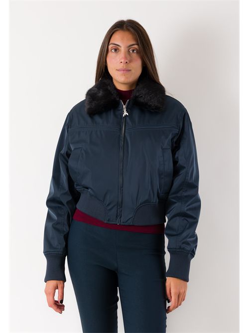 Giubbino bomber con collo eco-pelliccia 8O0052 PATRIZIA PEPE | 8O0052C7997CB23