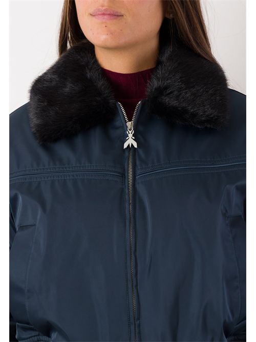Giubbino bomber con collo eco-pelliccia 8O0052 PATRIZIA PEPE | 8O0052C7997CB23