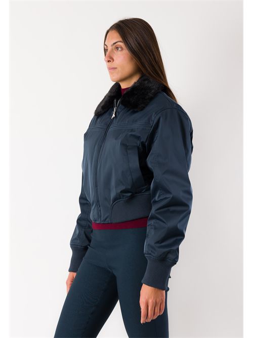 Giubbino bomber con collo eco-pelliccia 8O0052 PATRIZIA PEPE | 8O0052C7997CB23