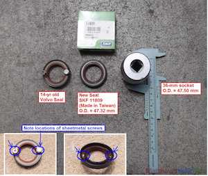 Rear cam seals