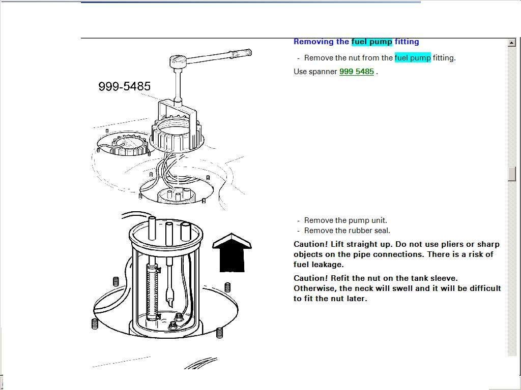 How to Remove Volvo 850 Fuel Pump