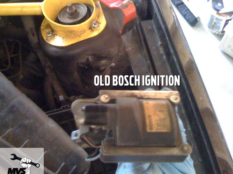 MSD ignition coil install photo