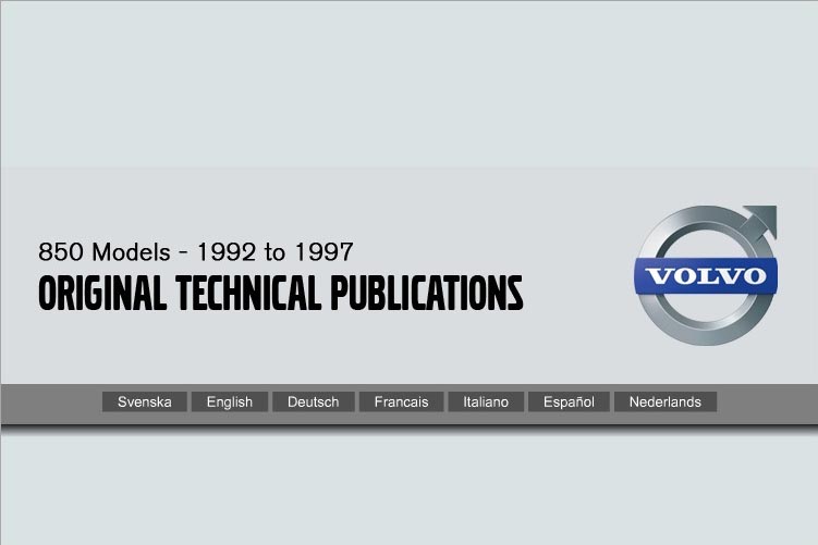 850 Repair Manual CD-ROM language screen