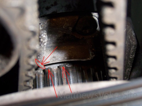 S60 Timing Belt Marks