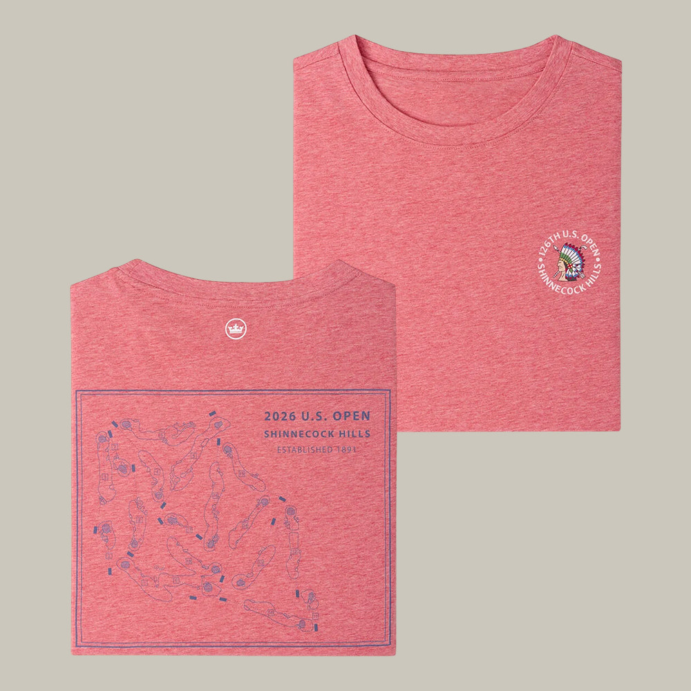 126th US Open Course Map T-Shirt Shinnecock Hills Golf Clothes Best Gift For Sisters