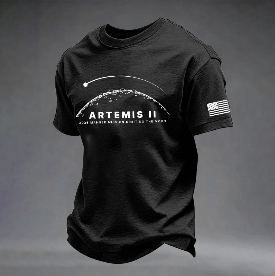 2026 Manned Mission Orbiting The Moon T-Shirt Artemis 2 Mission Merch Good Gift For Fans