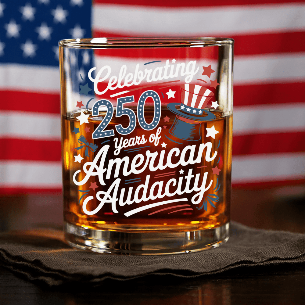 250 Years America 250th Anniversary Usa 4th Of July Whiskey Glass America 250 Merchandise Patriotic Gifts For Men