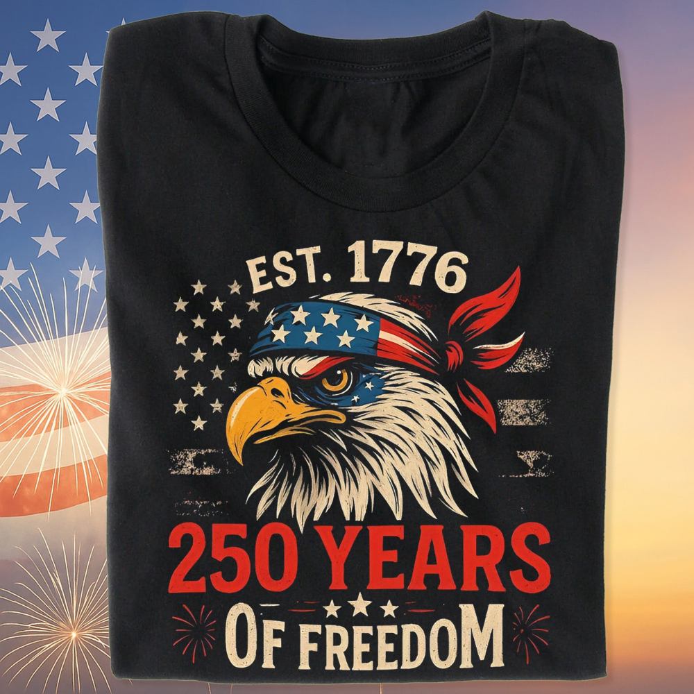 250 Years Of Freedom Shirt Happy 250th Birthday Usa Shirt America 250th Anniversary Tee Us Flag Vintage Style