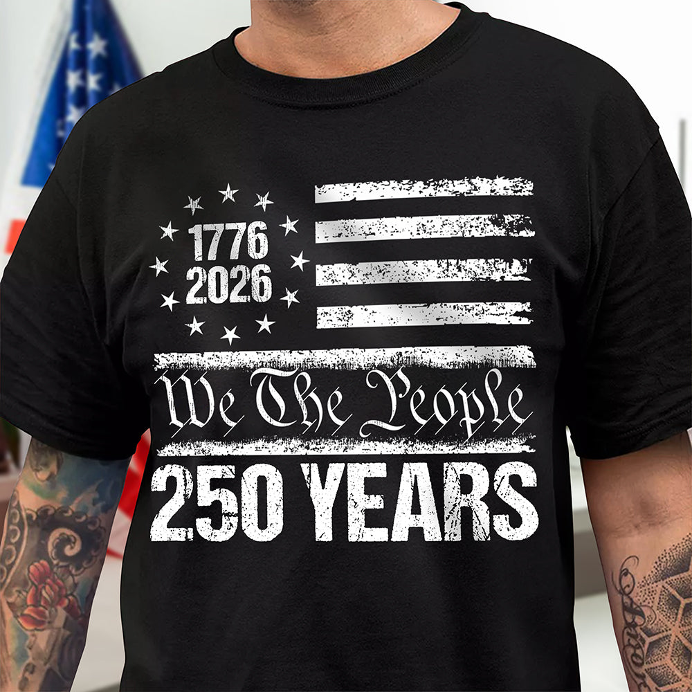 250 Years Usa 250th Birthday 1776-2026 Eagle Flag Dark Shirt America 250 Merchandise Gifts For A Patriotic Person