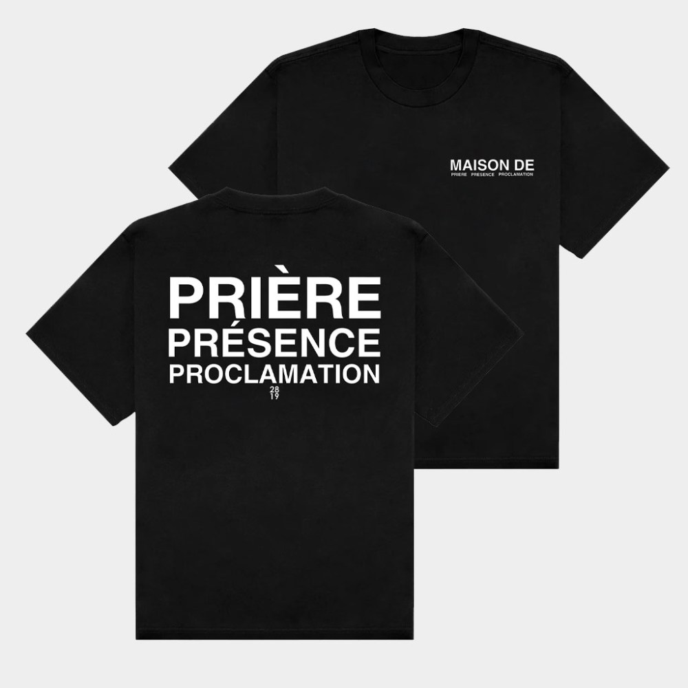 2819 Church Merch Proclamant La Presence De La Priere T-Shirt Gifts For Christian