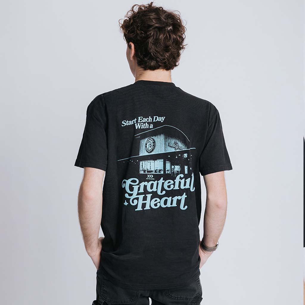 7 Brew Merch Cultivate Kindness Shirt Start Each Day With A Grateful Heart T-Shirt Black