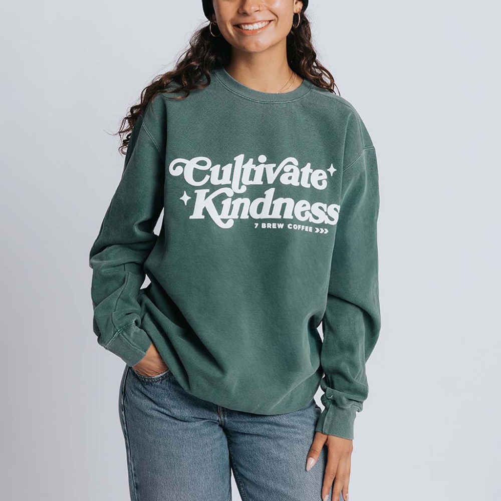 7 Brew Merch Cultivate Kindness Sweatshirt Birthday Gifts For Her