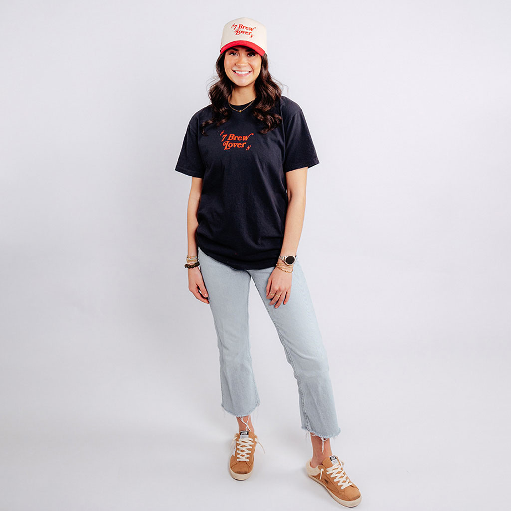 7 Brew Merch Heart Eyes T-Shirt 7Brew Lover Shirt Gift Ideas For Sister