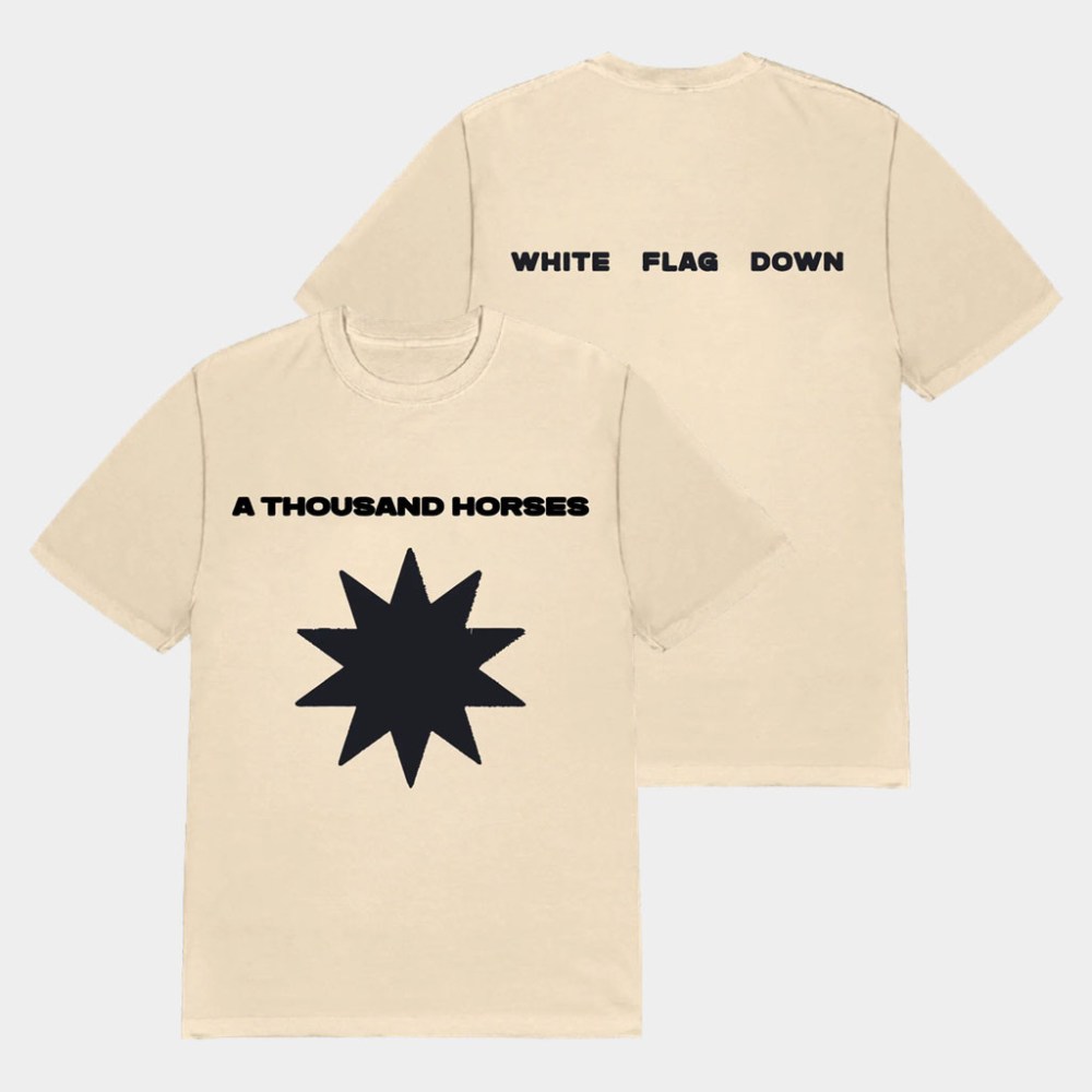 A Thousand Horses Merch 2026 ATH White Flag Down T-Shirt A Thousand Horses Shirt BFF Gifts