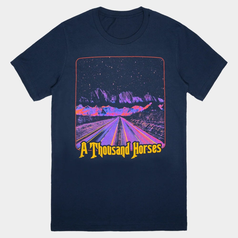 A Thousand Horses Merch 2026 Highway Sound T-Shirt A Thousand Horses Shirt Gifts For Friends