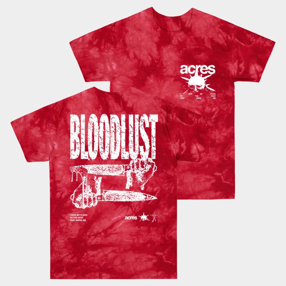 ACRES Merch 2026 Bloodlust Tie Dye T-Shirt ACRES Shirt Birthday Gifts For Him