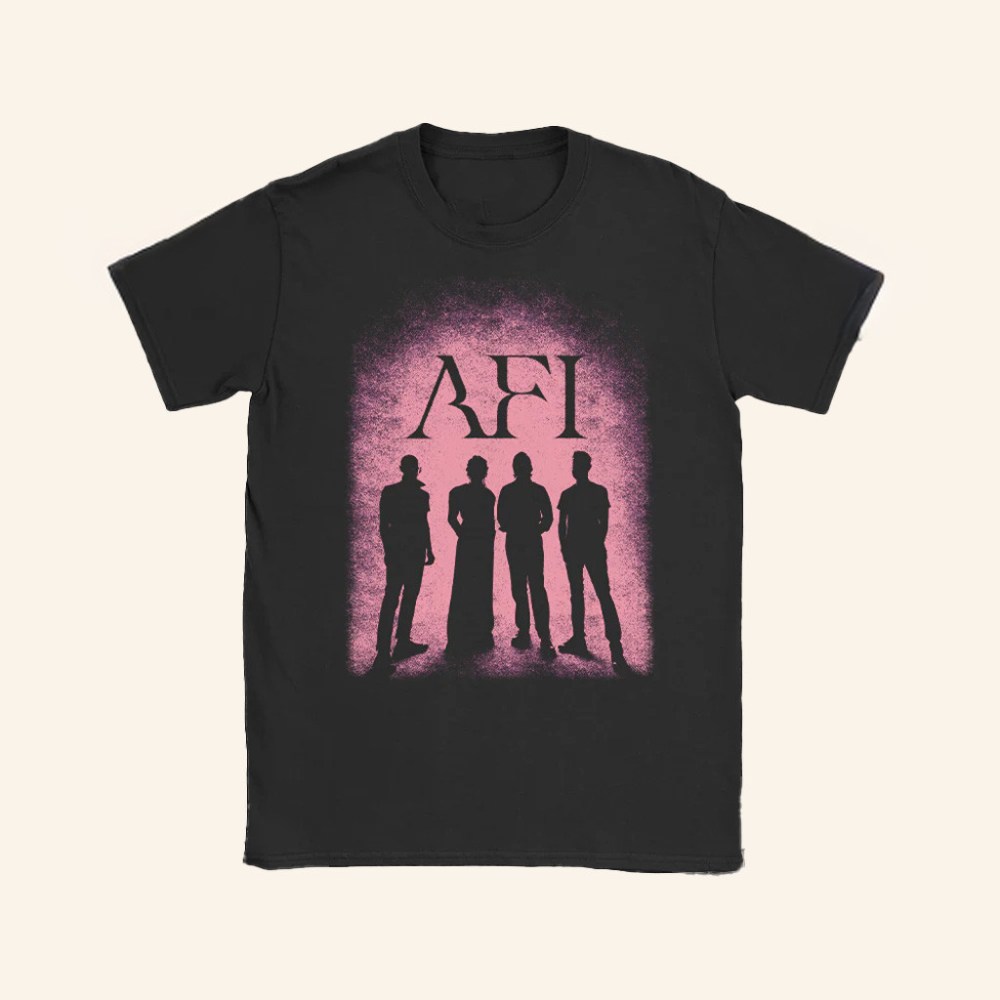 AFI Merch Silhouette Photo T-Shirt Christmas Gifts For Boyfriend