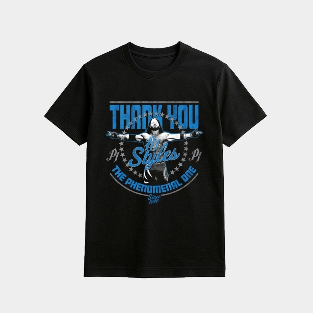 AJ Styles Thank You Greatest Moments Shirt AJ Styles Merch Gift For Wrestling Lover