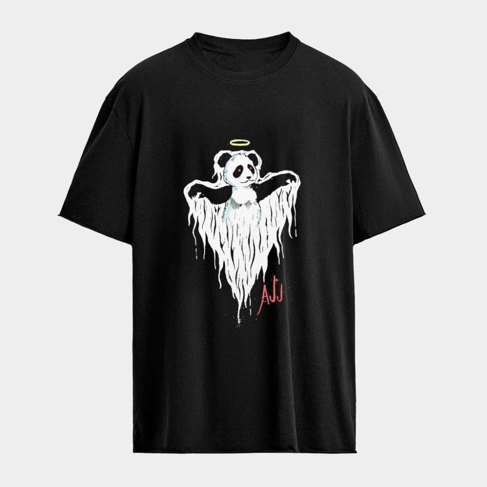 AJJ Ghost Panda T-Shirt AJJ Merch Gifts Ideas For Band Lovers