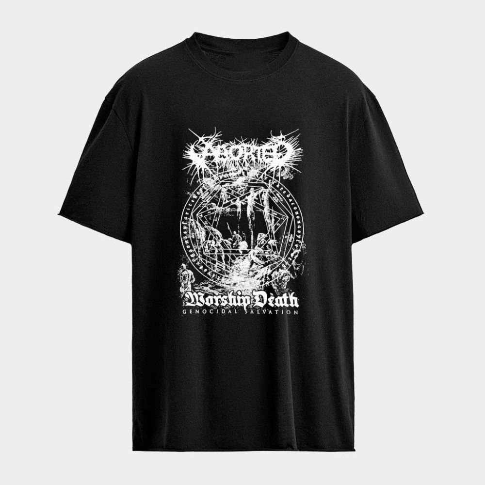Aborted Worship Death Genocidal Salvation T-Shirt Aborted Merch Gifts For Music Fans