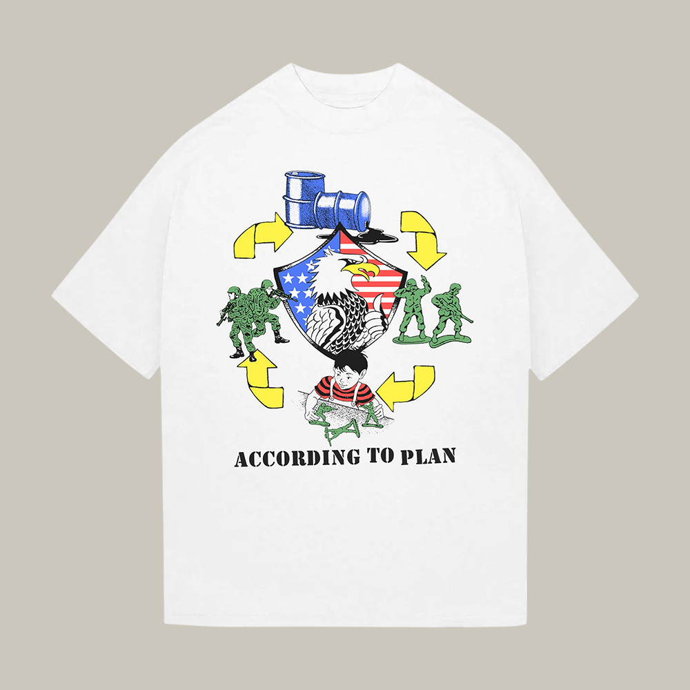 According to Plan Ideologie T-Shirt Streetwear Apparel Cool Gift For Hasan Piker Lover
