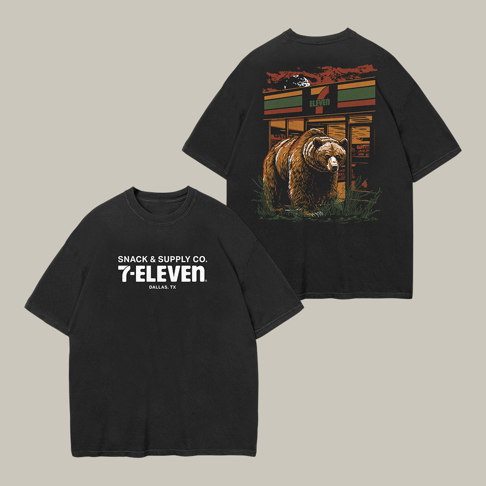 After Hours Grizzly 7 Eleven T-Shirt Ironic Streetwear 7 Eleven Merch Good Gift For Him