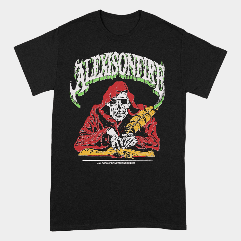 Alexisonfire Merch Skelwrite T-Shirt Alexisonfire Shirt Gift Ideas For Husband