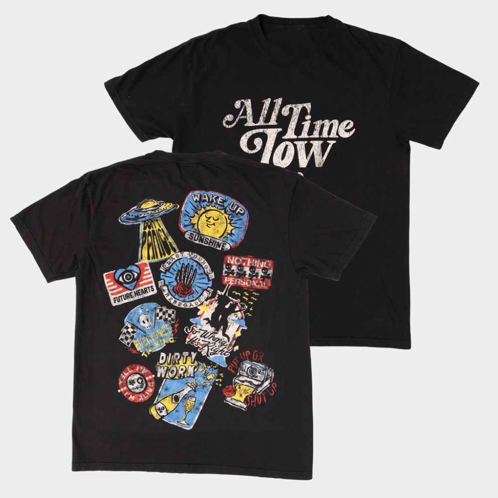 All Time Low Merch Albums Sticker T-Shirt All Time Low Shirt Best Gifts For Friends