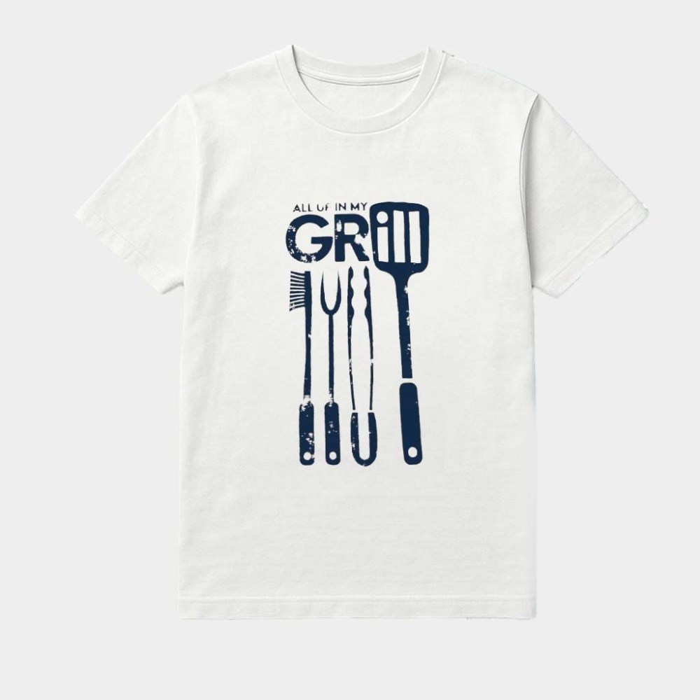 All Up In My Grill Cooking T-Shirt Unique Gifts For Mother