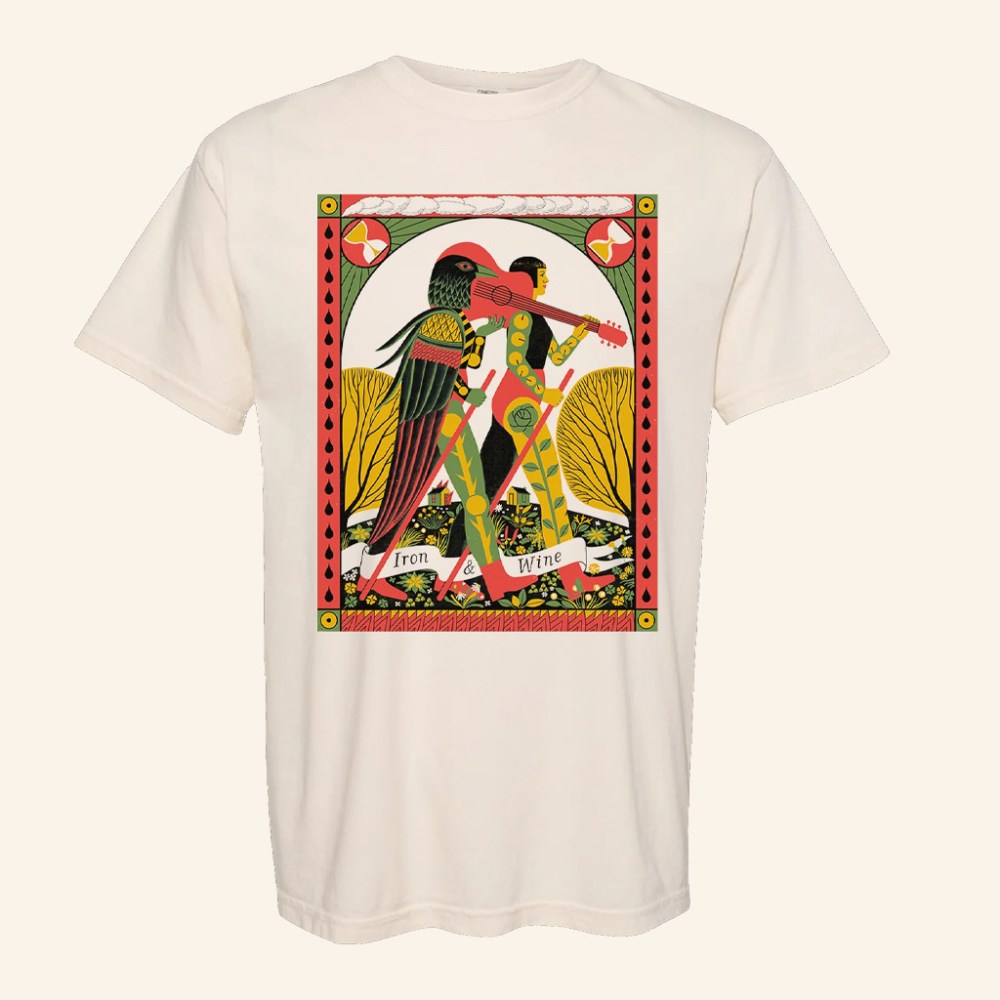 Ambient Inks Merch Iron And Wine X Sonia Pulido Tarot T-Shirt Dad Christmas Gifts