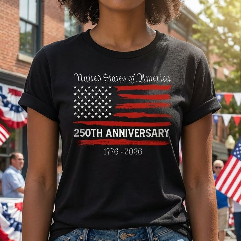 America 250 Merchandise Patriotic Shirt, America 250th Anniversary Semiquincentennial Shirt