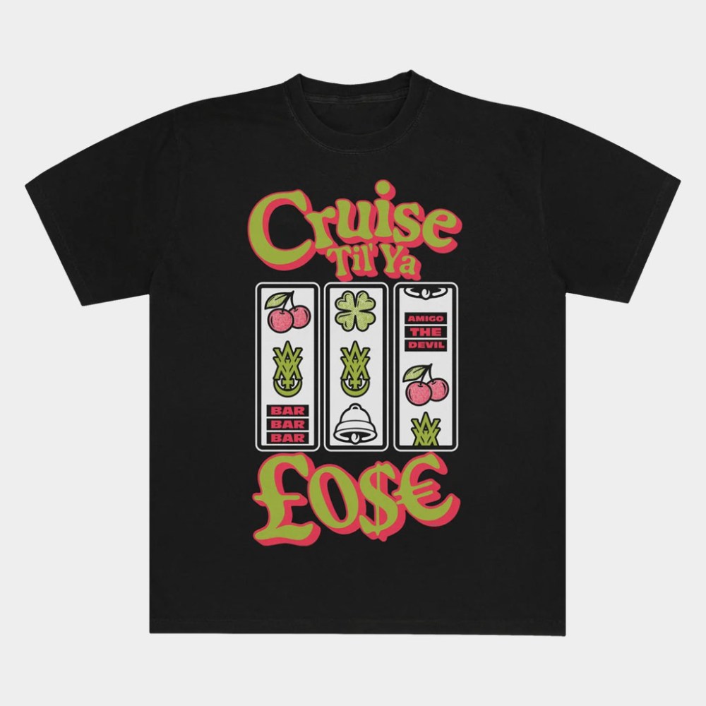 Amigo The Devil Merch Cruise Til You Lose Black T-Shirt Gifts For Music Lovers