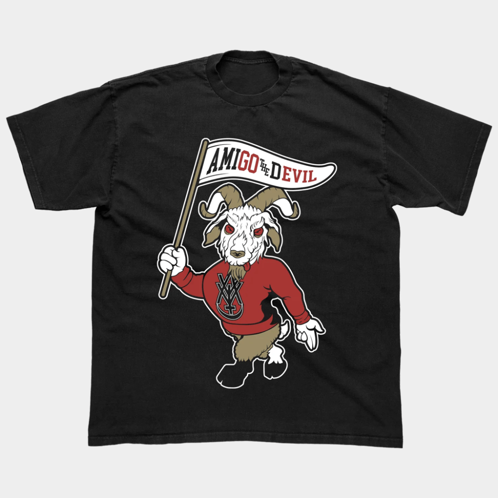 Amigo The Devil Merch Go Evil Mascot Black T-Shirt Amigo The Devil Shirt Birthday Gift For BFF
