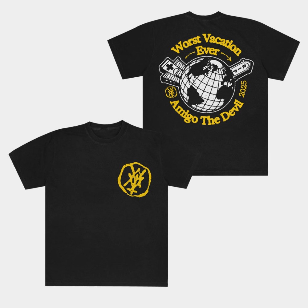 Amigo The Devil Merch Worst Vacation Ever Black T-Shirt Amigo The Devil Shirt Gifts For Fans
