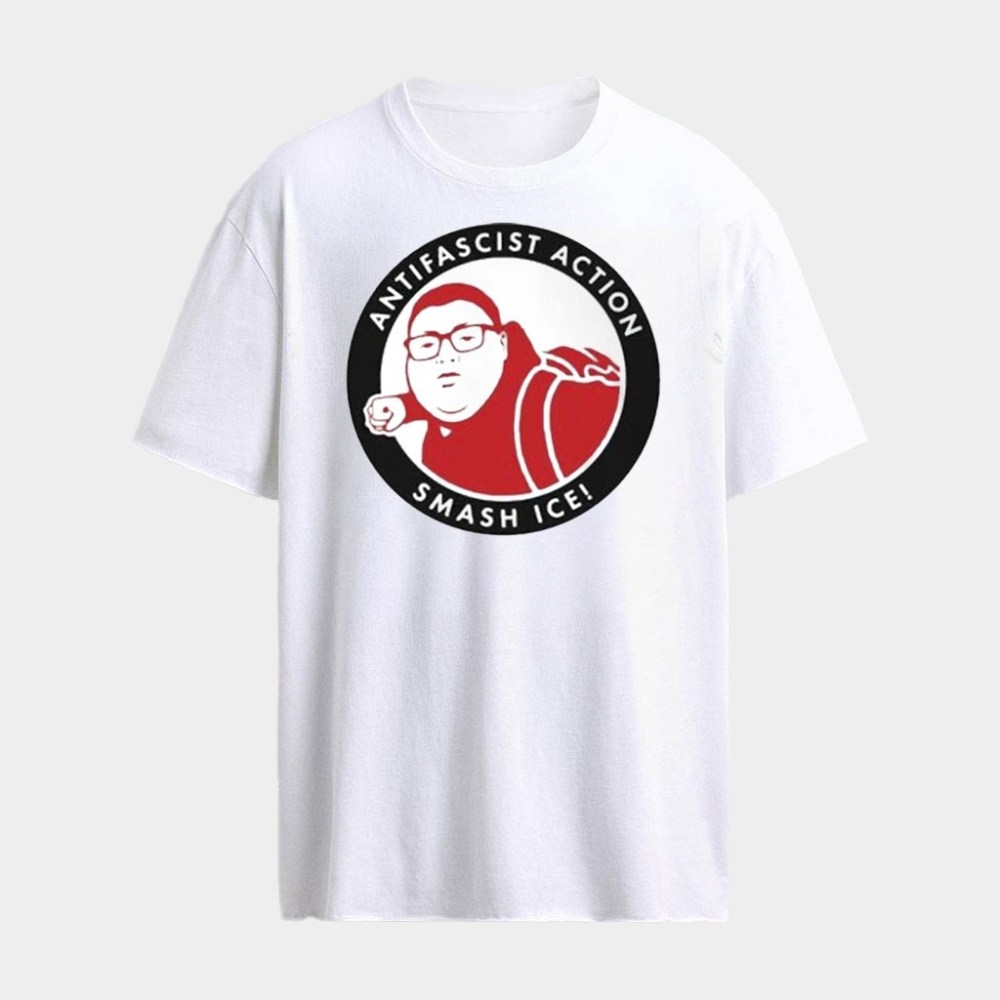Anti Fascist Action Smash ICE Smash Nazi 2026 Shirt Okay Punch Meme T-Shirt Political Gifts