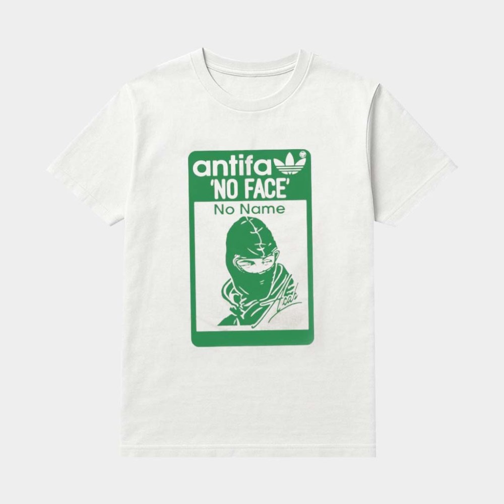 Antifa No Face No Name Signature Shirt Antifascist Political Apparel Gifts For Him