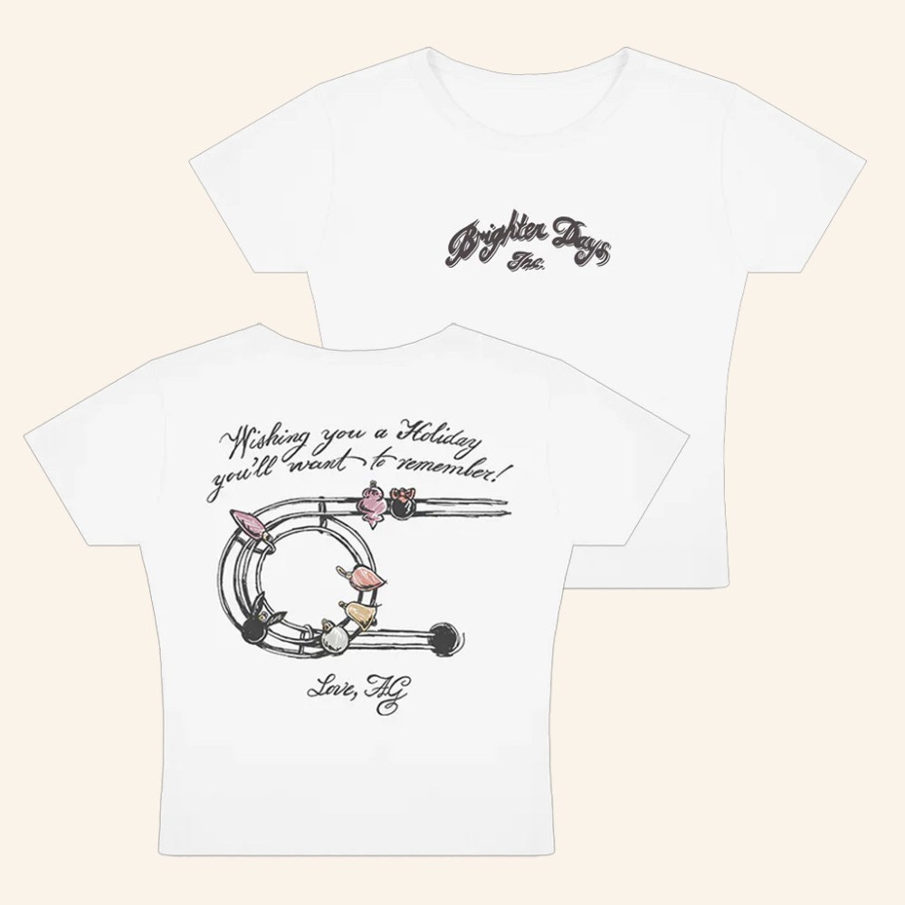 Ariana Grande Merch Brighter Days Inc Holiday Baby Tee Best Gifts For Music Lovers