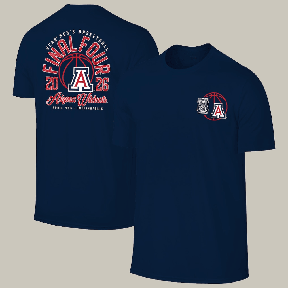Arizona Wildcats 2026 Basketball Final Four T-Shirt Game Day Basketball Clothes Gift For Him