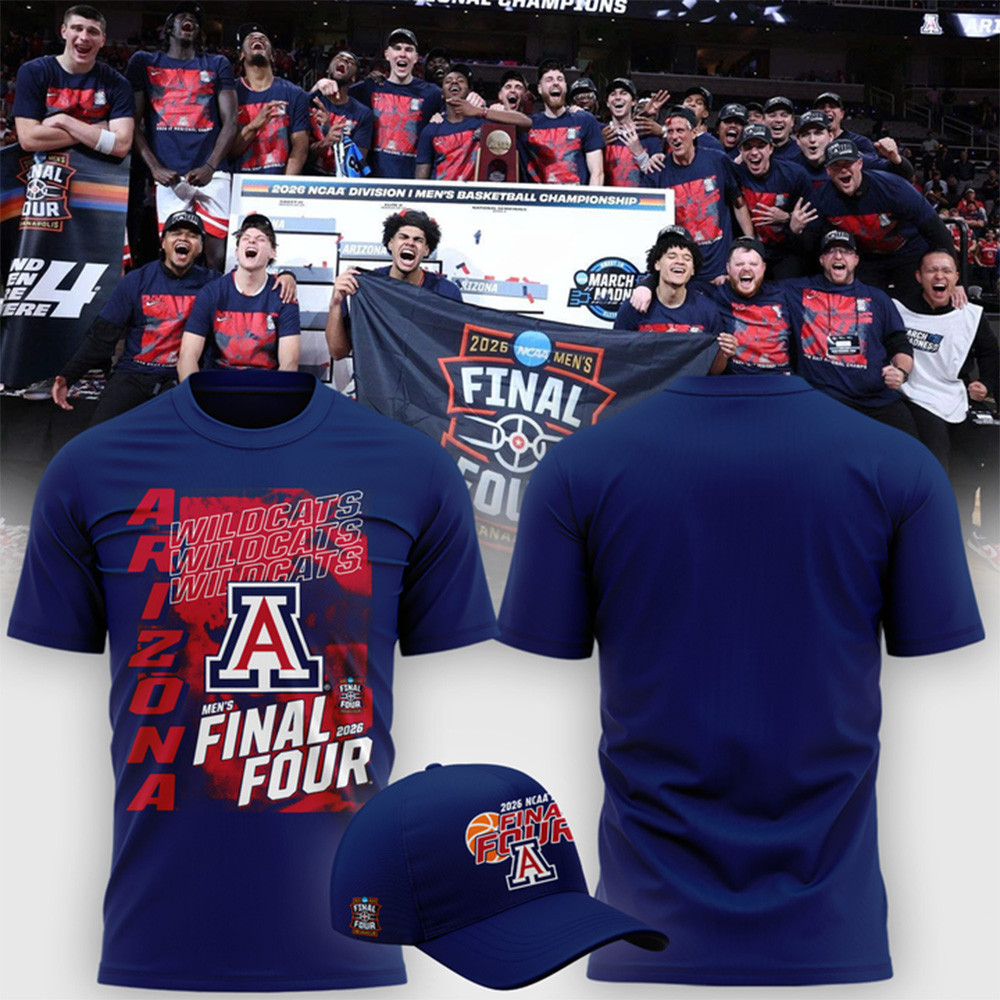 Arizona Wildcats 2026 Men's Basketball Tournament T-Shirt March Madness Final Four Apparel
