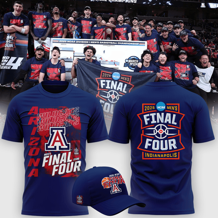 Arizona Wildcats 2026 Men's Basketball Tournament T-Shirt March Madness Final Four Tee