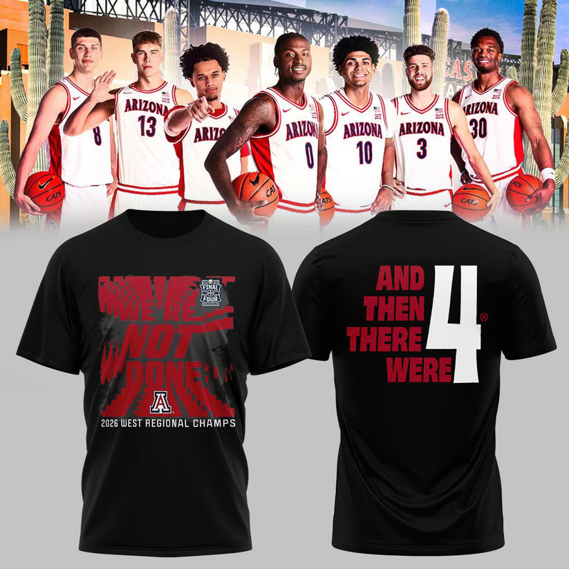 Arizona Wildcats West Region Champions 2026 T-Shirt Arizona Wildcats Final Four Clothing