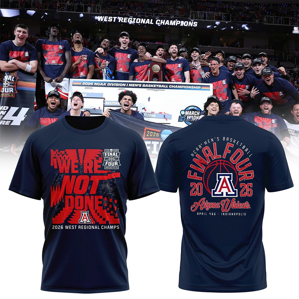 Arizona Wildcats West Region Champions 2026 T-Shirt March Madness Final Four Shirt Gift Idea