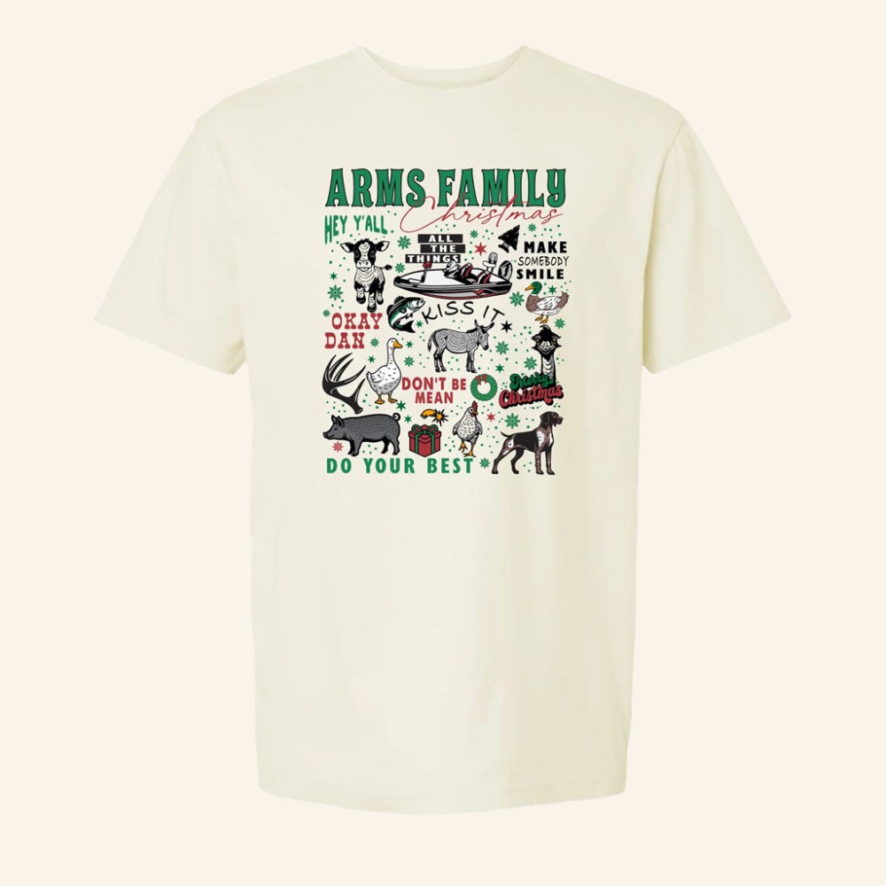 Arms Family Homestead Merch Arms Family Christmas T-Shirt Gifts For Friends