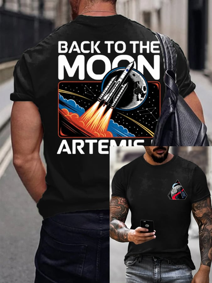 Artemis II Back To The Moon T-Shirt NASA Moon Landing 2026 Shirt Present For Father