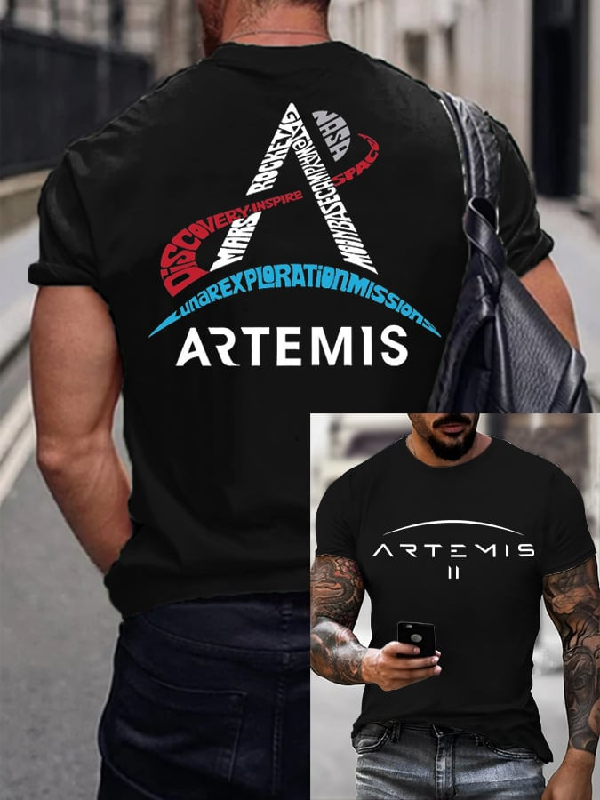 Artemis II Discovery Inspired T-Shirt Artemis 2 Mission Merch Present For Father's Day