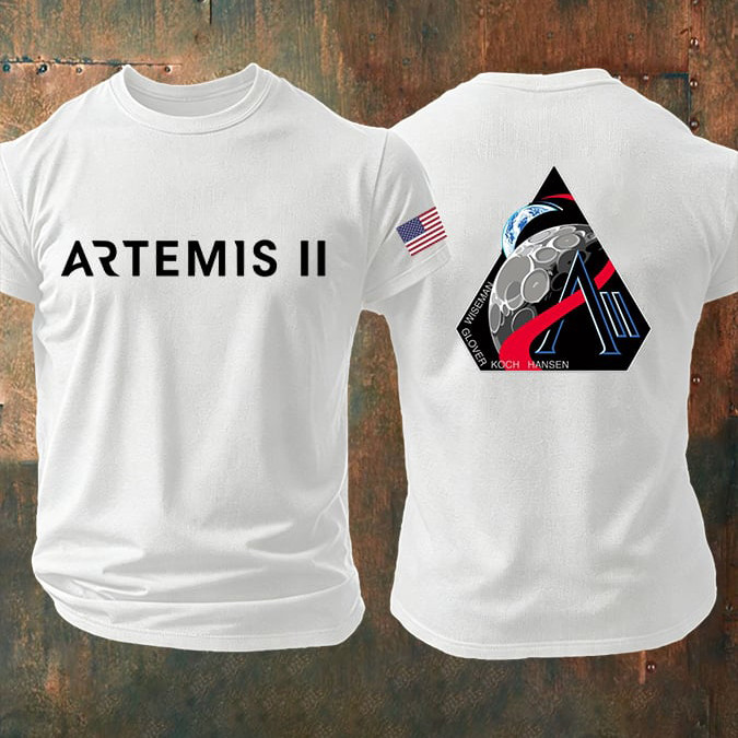 Artemis II Landing On The Moon T-Shirt NASA Moon Mission 2026 Clothes Gift For Him