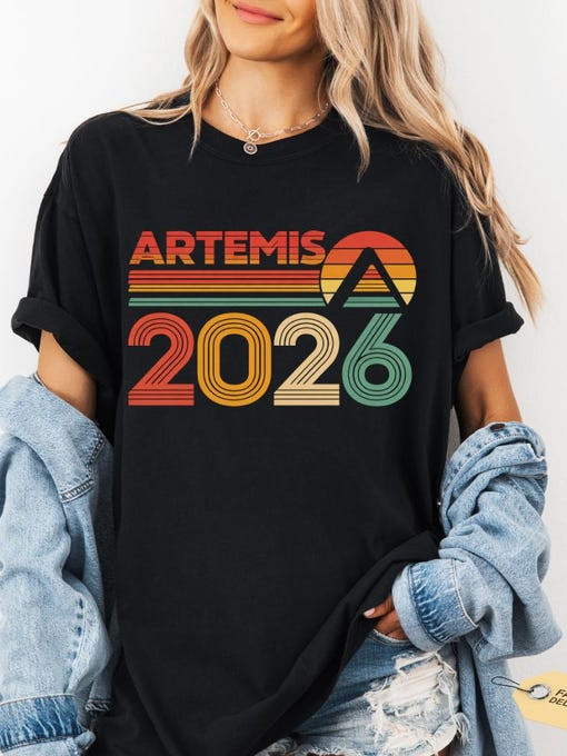 Artemis II Launch To The Moon Space Mission 2026 T-Shirt NASA Moon Mission 2026 Merch Gift Idea